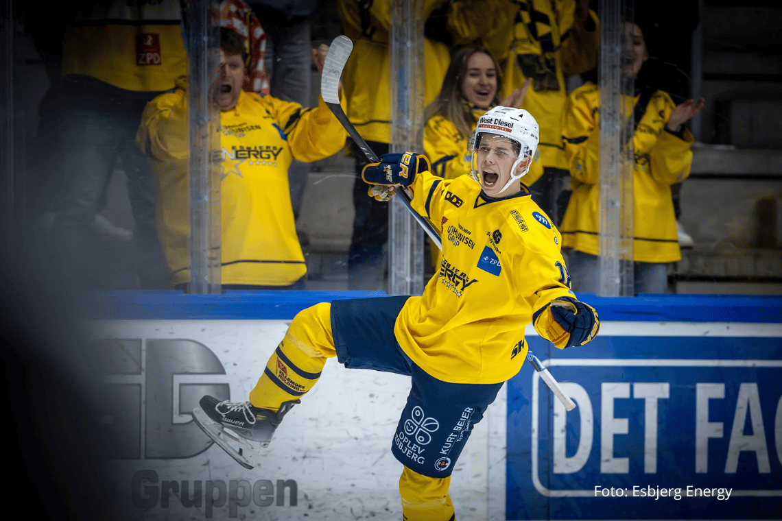 Esbjerg forlænger med lokalforward: Sebastian Skovning tager endnu en sæson i den gule trøje