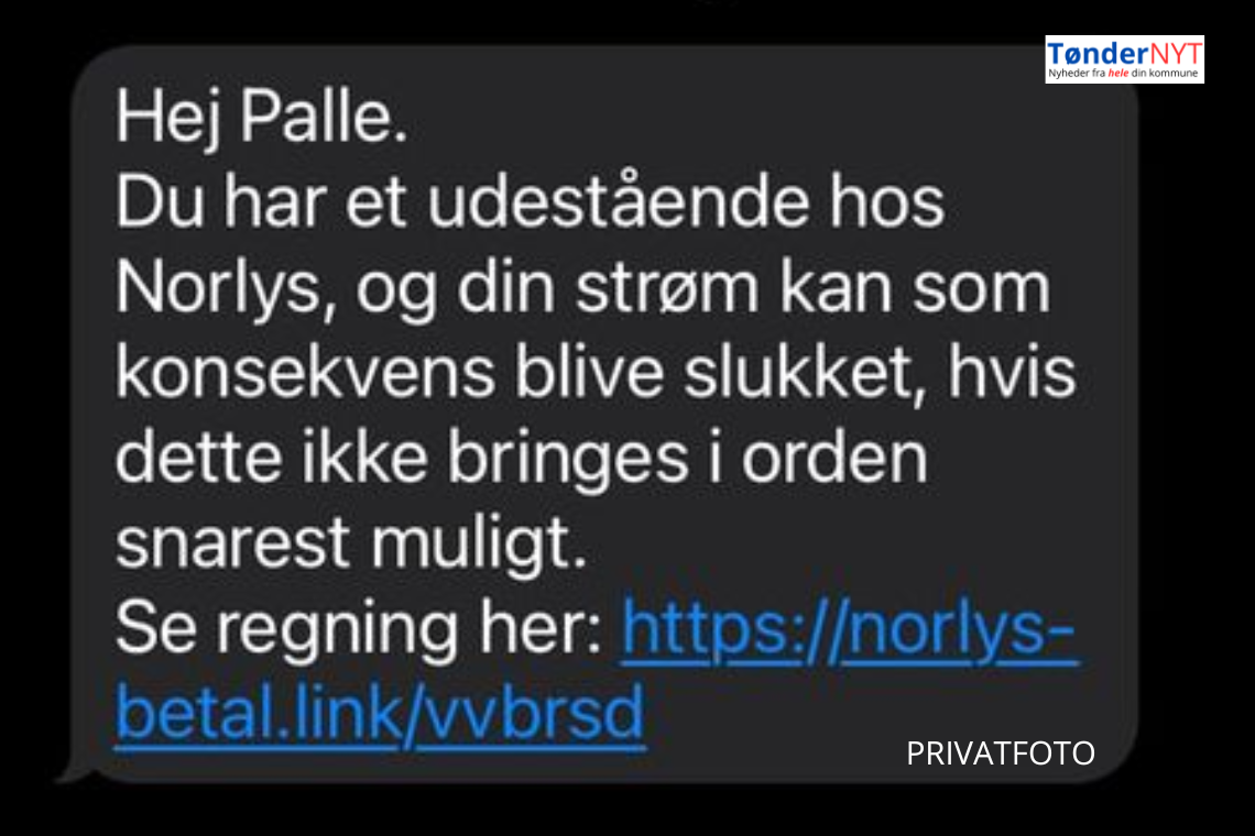 Spam SMS i omløb der udgiver sig fra at være fra Norlys