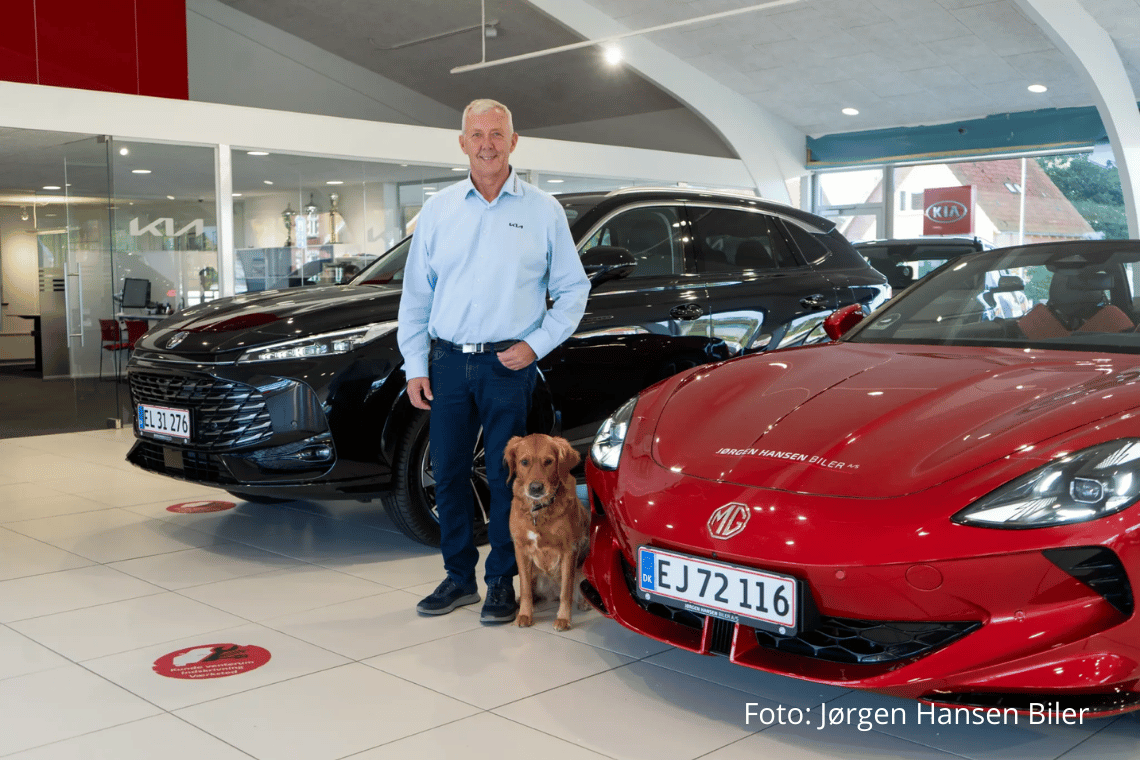 Jørgen Hansen Biler i Skærbæk udvider: Nu også autoriseret MG-forhandler