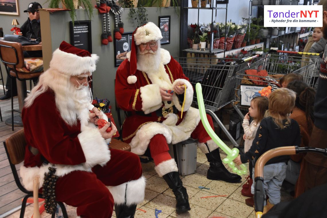 Kvickly Tønder fyldt med julemænd og juleglæde