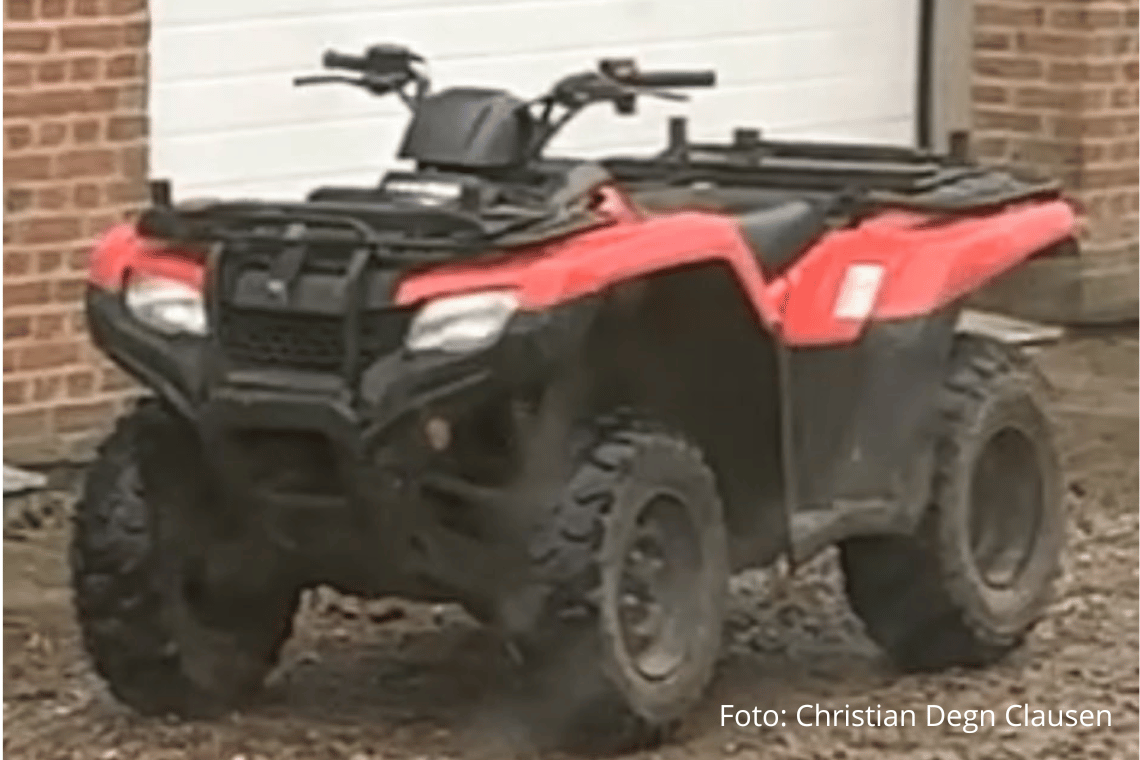 ATV stjålet fra Trojborg Hovedgård – ejer udlover dusør
