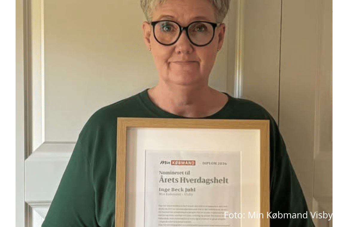 Stolt købmand i Visby nomineret til Årets Hverdagshelt