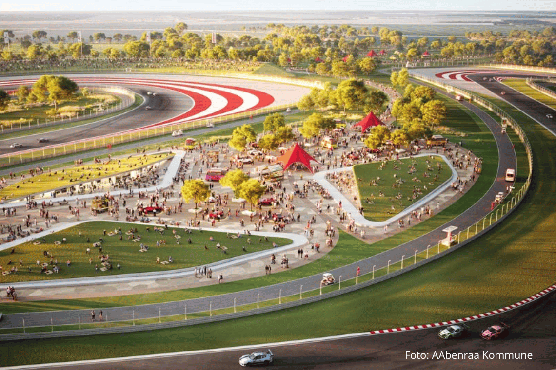 Milliarddrøm ved Padborg kan løfte hele landsdelen: Tønder kan få del i gevinsten, hvis motorsport i verdensklasse rykker ind
