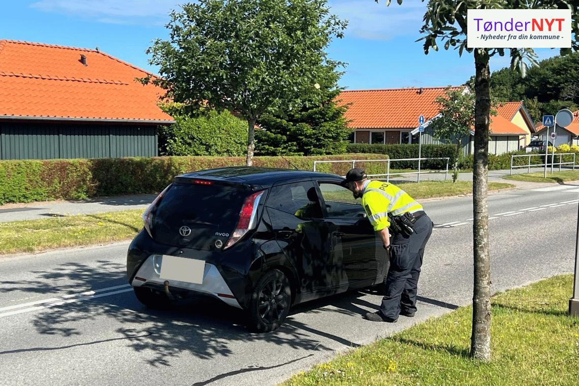 Politiet gennemførte kontrol i Tønder: Fokus på unge trafikanter i festugen