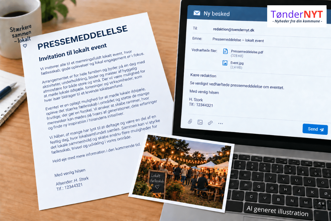 Når mangelfulde tips rammer indbakken – sådan finder det lokale foreningsliv lettere vej til spalterne
