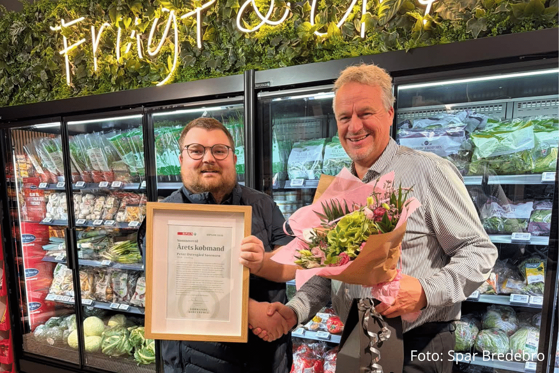 Peter Østergård Sørensen nomineret til Årets Købmand