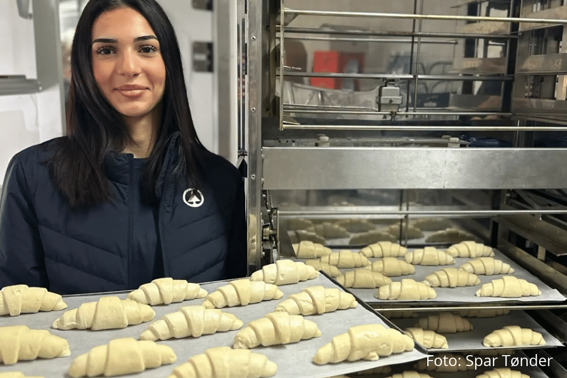 Spar Tønder delte gratis croissanter ud til de morgenfriske