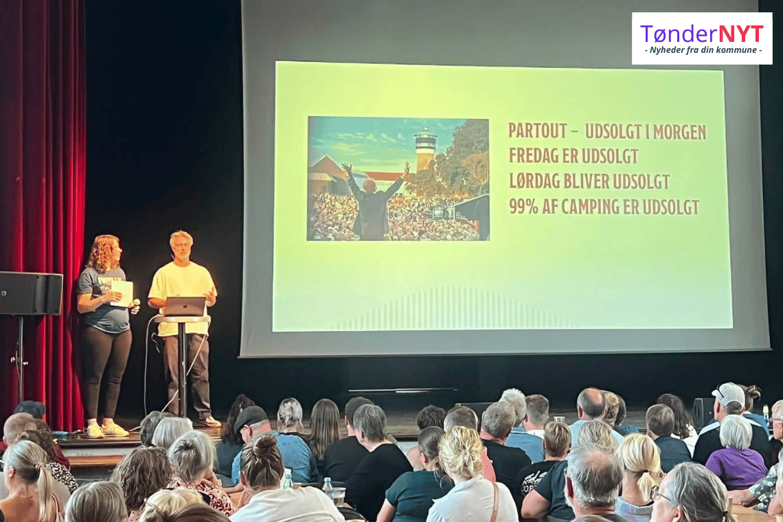 Tønder Festival melder om markant billetsalg, hvor partoutbilletter kan være væk mandag